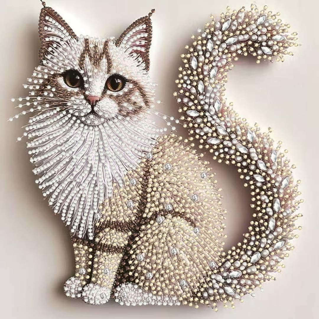 Special-Shaped Cat Diamond Painting Kit