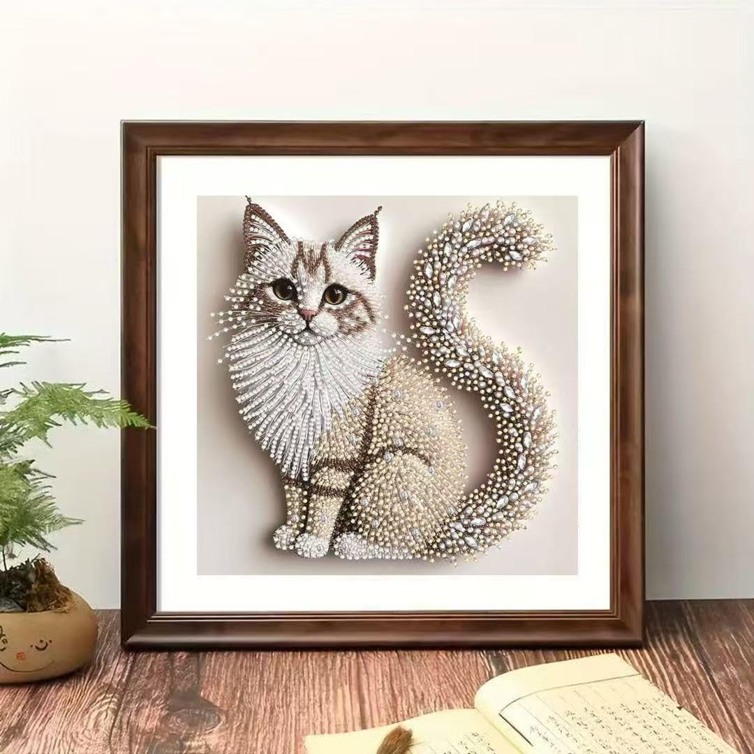 Special-Shaped Cat Diamond Painting Kit