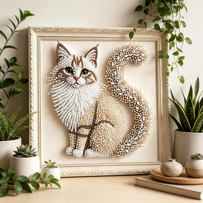 Special-Shaped Cat Diamond Painting Kit